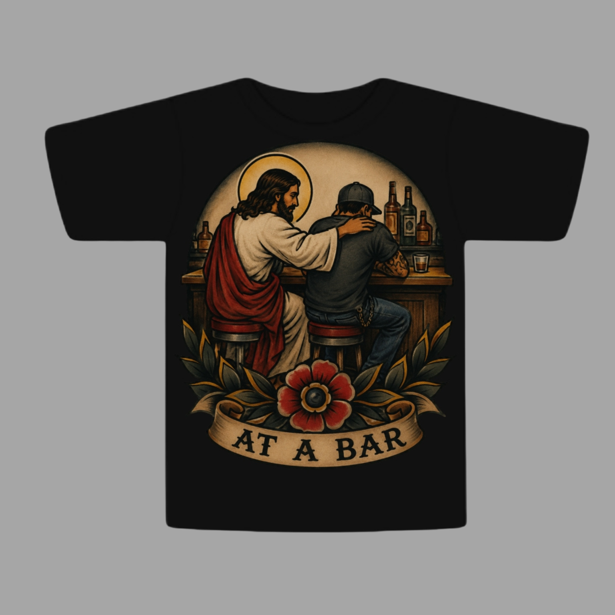 At a Bar Cropped Tee